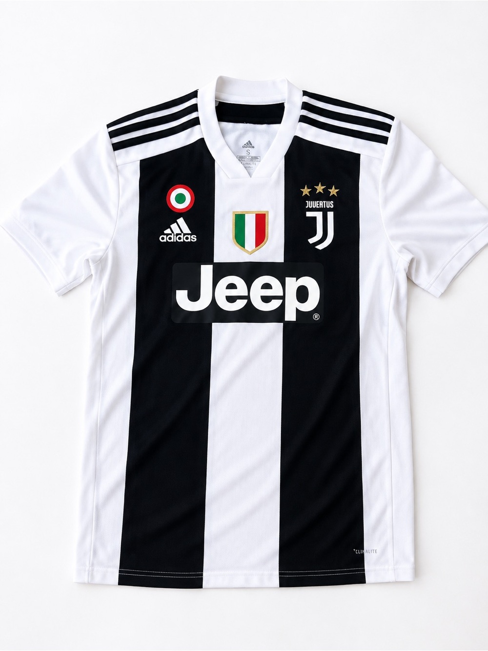 Jeep Black & White Striped Men’s Jersey - Adidas Style